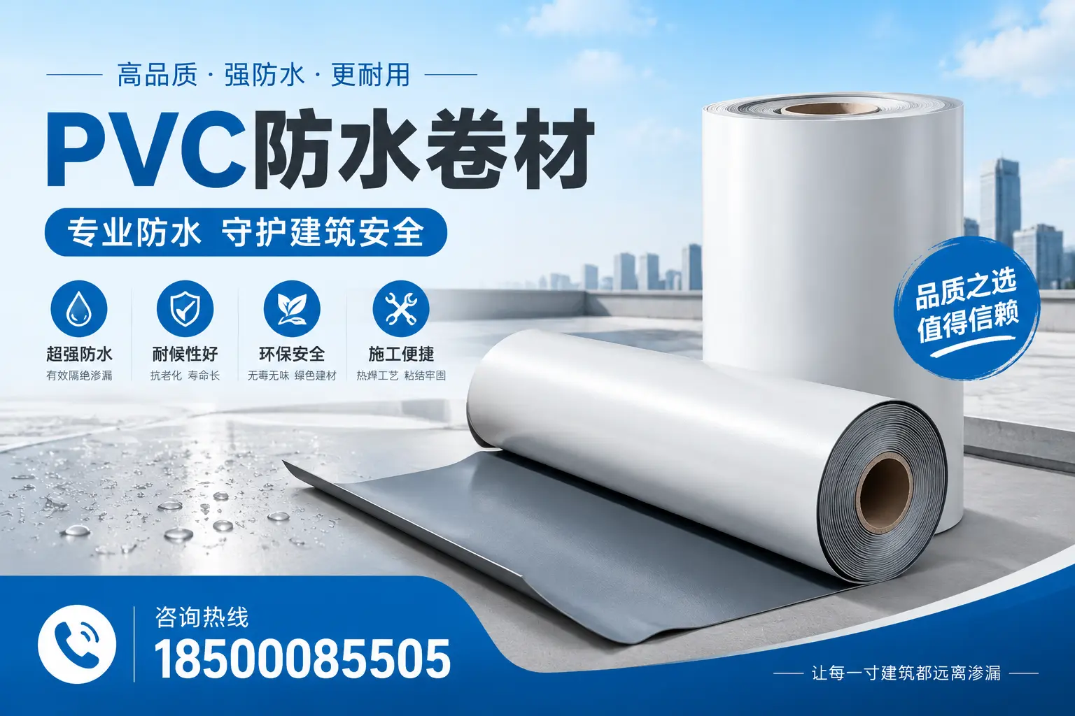 仙桃地区pvc防水卷材的市场现状与发展趋势