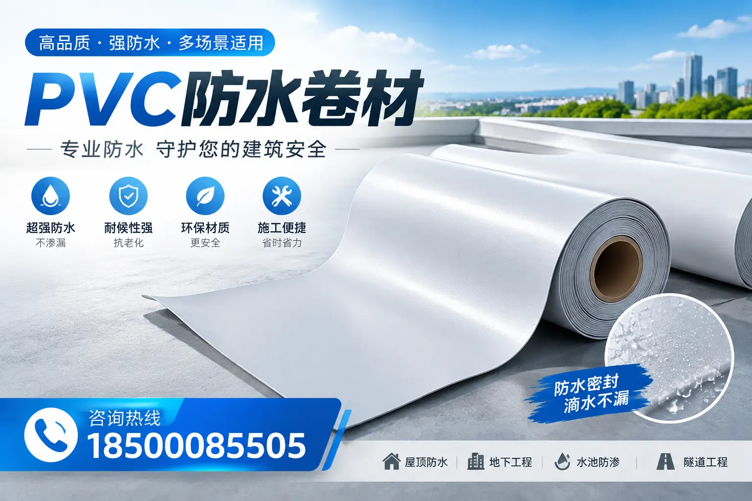 PVC防水卷材的市场竞争分析,仙桃品牌选择参考
